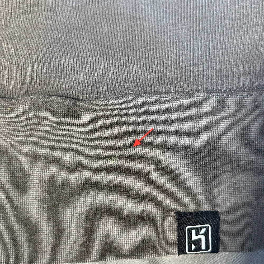 American Giant Zip Hoodie Mens Small Gray Made in USA Rare Graphic Elbow Patch‎ - Picture 5 of 15